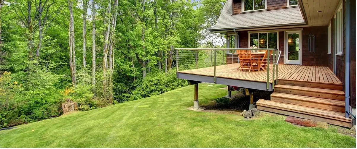 Inspected and reinforced deck