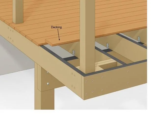 Engineer inspecting a deck structure